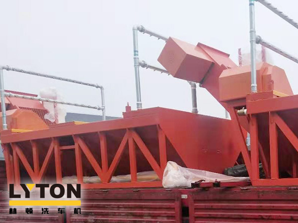 工程類清洗專用滾軸式洗輪機發(fā)往浙江溫嶺。